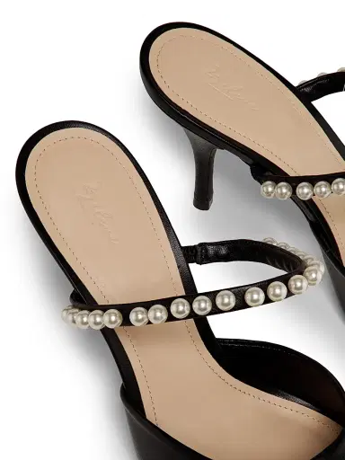 22élevé Women's 85MM Embellished Leather Mules | Thumbnail 6 22élevé Women's 85MM Embellished Leather Mules | Thumbnail 6