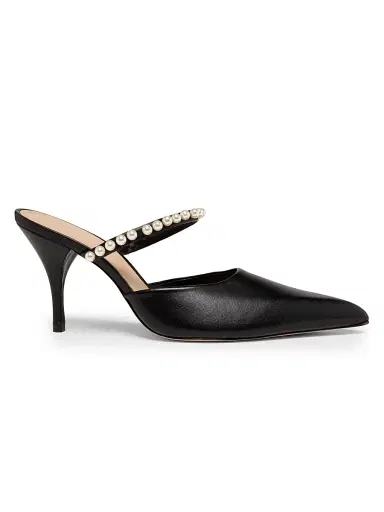 22élevé Women's 85MM Embellished Leather Mules | Thumbnail 1 22élevé Women's 85MM Embellished Leather Mules | Thumbnail 1