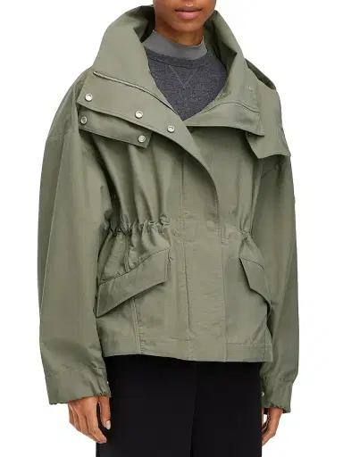 Canada Goose Women's Olivine Hooded High-Low Oversized Jacket | Thumbnail 2 Canada Goose Women's Olivine Hooded High-Low Oversized Jacket | Thumbnail 2