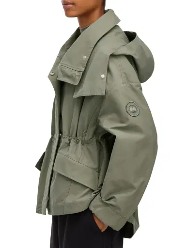 Canada Goose Women's Olivine Hooded High-Low Oversized Jacket | Thumbnail 4 Canada Goose Women's Olivine Hooded High-Low Oversized Jacket | Thumbnail 4