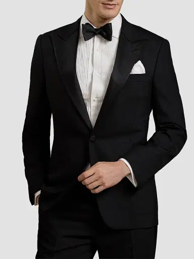 Ralph Lauren Purple Label Men's Slim-Fit Gregory Barathea Wool Tuxedo | Thumbnail 3 Ralph Lauren Purple Label Men's Slim-Fit Gregory Barathea Wool Tuxedo | Thumbnail 3