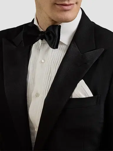 Ralph Lauren Purple Label Men's Slim-Fit Gregory Barathea Wool Tuxedo | Thumbnail 7 Ralph Lauren Purple Label Men's Slim-Fit Gregory Barathea Wool Tuxedo | Thumbnail 7