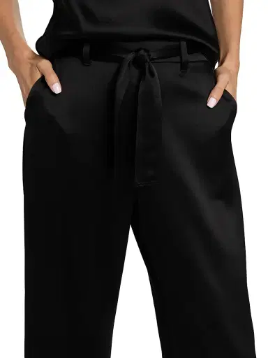 Leset Women's Barb Tie-Waist Pants - Black | Thumbnail 6 Leset Women's Barb Tie-Waist Pants - Black | Thumbnail 6