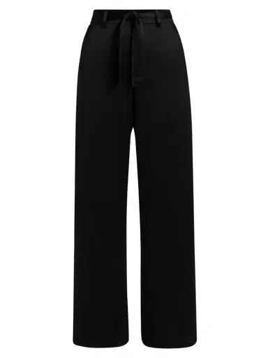Leset Women's Barb Tie-Waist Pants - Black | Thumbnail 1 Leset Women's Barb Tie-Waist Pants - Black | Thumbnail 1