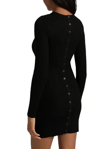 Fleur du Mal Women's Quinn Lace-Inset Minidress | Thumbnail 5 Fleur du Mal Women's Quinn Lace-Inset Minidress | Thumbnail 5