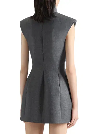 Givenchy Women's Tailored Dress in Wool - Grey Mix | Thumbnail 3 Givenchy Women's Tailored Dress in Wool - Grey Mix | Thumbnail 3