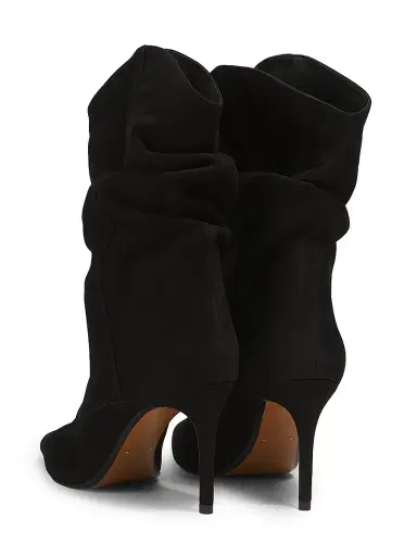 Schutz Women's Maryana 85MM Nubuck Slouch Booties - Black | Thumbnail 3 Schutz Women's Maryana 85MM Nubuck Slouch Booties - Black | Thumbnail 3