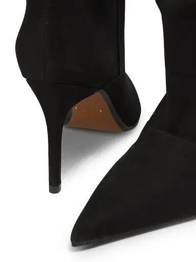 Schutz Women's Maryana 85MM Nubuck Slouch Booties - Black | Thumbnail 5 Schutz Women's Maryana 85MM Nubuck Slouch Booties - Black | Thumbnail 5
