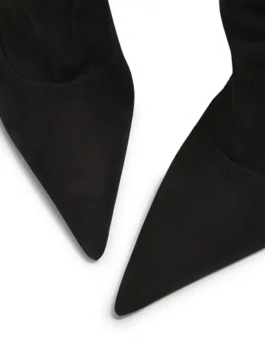 Schutz Women's Maryana 85MM Nubuck Slouch Booties - Black | Thumbnail 6 Schutz Women's Maryana 85MM Nubuck Slouch Booties - Black | Thumbnail 6