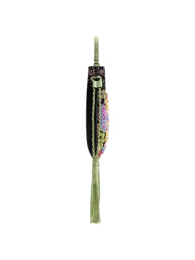 Valentino Garavani Women's Nellcote Alice Embroidered Shoulder Bag - Black Multicolor | Thumbnail 5 Valentino Garavani Women's Nellcote Alice Embroidered Shoulder Bag - Black Multicolor | Thumbnail 5