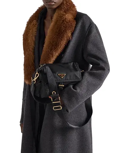 Prada Women's Double-Breasted Double Cashwool Coat - Grey | Thumbnail 4 Prada Women's Double-Breasted Double Cashwool Coat - Grey | Thumbnail 4