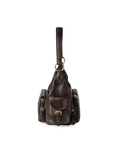 Miu Miu Women's Pocket Nappa Leather Shoulder Handle Bag - Brown | Thumbnail 4 Miu Miu Women's Pocket Nappa Leather Shoulder Handle Bag - Brown | Thumbnail 4