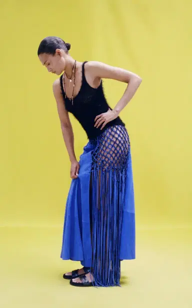 Gabriela Hearst Riverine Fringed Suede Maxi Skirt | Thumbnail 2 Gabriela Hearst Riverine Fringed Suede Maxi Skirt | Thumbnail 2