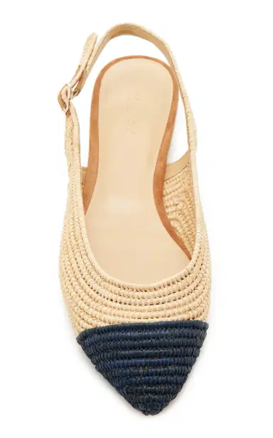 Gabriela Hearst Strength Suede-Trimmed Slingback Flats | Thumbnail 3 Gabriela Hearst Strength Suede-Trimmed Slingback Flats | Thumbnail 3