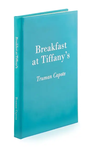 Graphic Image Breakfast At Tiffany's Leather Hardcover Book - Blue | Thumbnail 3 Graphic Image Breakfast At Tiffany's Leather Hardcover Book - Blue | Thumbnail 3
