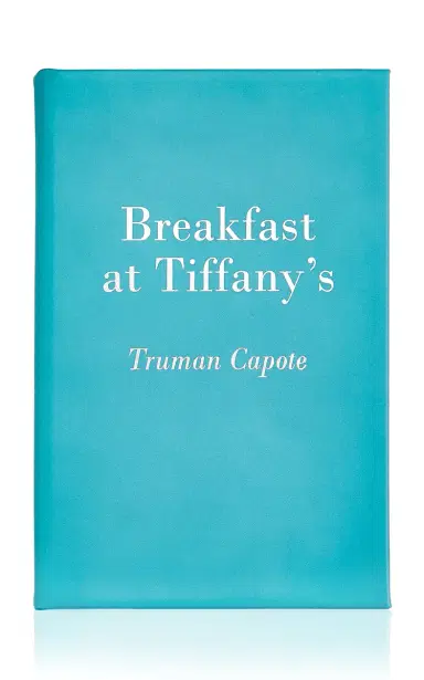 Graphic Image Breakfast At Tiffany's Leather Hardcover Book - Blue | Thumbnail 1 Graphic Image Breakfast At Tiffany's Leather Hardcover Book - Blue | Thumbnail 1