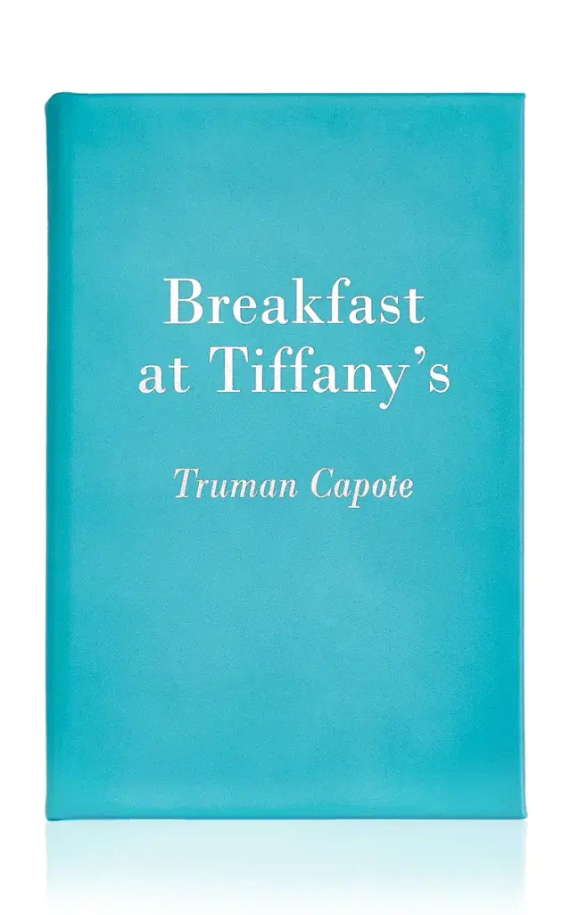 Breakfast At Tiffany's Leather Hardcover Book - Blue Breakfast At Tiffany's Leather Hardcover Book - Blue