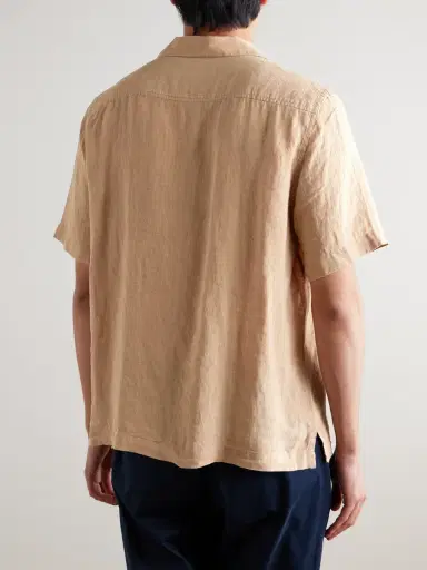 Frescobol Carioca Angelo Camp-Collar Linen Shirt - Men | Thumbnail 3 Frescobol Carioca Angelo Camp-Collar Linen Shirt - Men | Thumbnail 3