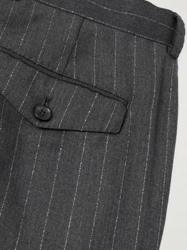 Paul Smith Straight-Leg Pinstriped Wool Trousers - Men | Thumbnail 5 Paul Smith Straight-Leg Pinstriped Wool Trousers - Men | Thumbnail 5