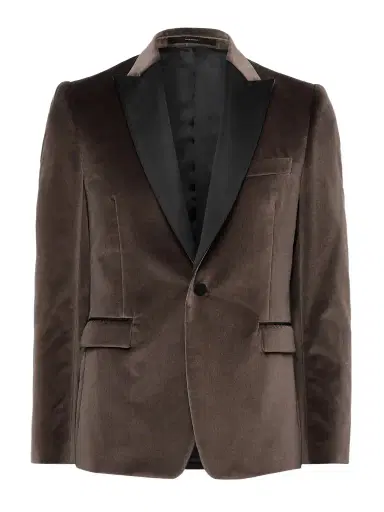 Paul Smith Slim-Fit Satin-Trimmed Cotton-Velvet Tuxedo Jacket - Men | Thumbnail 1 Paul Smith Slim-Fit Satin-Trimmed Cotton-Velvet Tuxedo Jacket - Men | Thumbnail 1