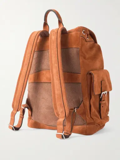 Brunello Cucinelli Suede Backpack - Men | Thumbnail 3 Brunello Cucinelli Suede Backpack - Men | Thumbnail 3