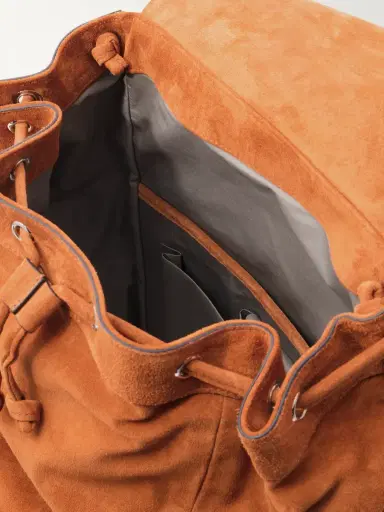 Brunello Cucinelli Suede Backpack - Men | Thumbnail 5 Brunello Cucinelli Suede Backpack - Men | Thumbnail 5