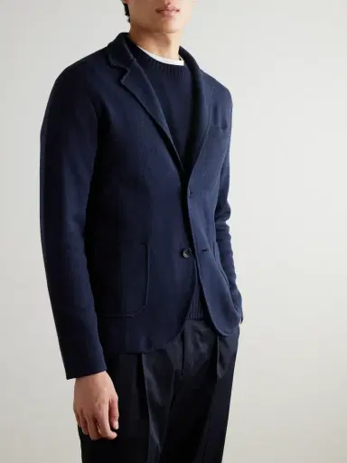 N.Peal Stanley Tucci Cashmere Cotton, Silk and Cashmere-Blend Blazer - Men | Thumbnail 3 N.Peal Stanley Tucci Cashmere Cotton, Silk and Cashmere-Blend Blazer - Men | Thumbnail 3