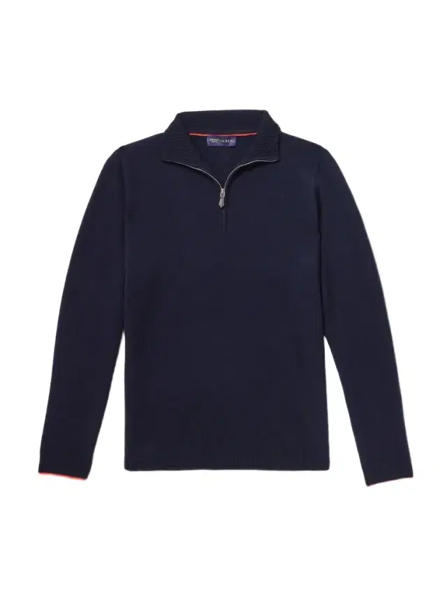 Stanley Tucci Leather-Trimmed Cashmere Half-Zip Sweater - Men Stanley Tucci Leather-Trimmed Cashmere Half-Zip Sweater - Men