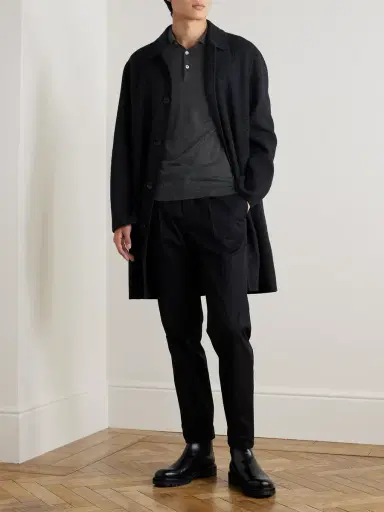 N.Peal Stanley Tucci Cashmere and Silk-Blend Polo Sweater - Men | Thumbnail 2 N.Peal Stanley Tucci Cashmere and Silk-Blend Polo Sweater - Men | Thumbnail 2