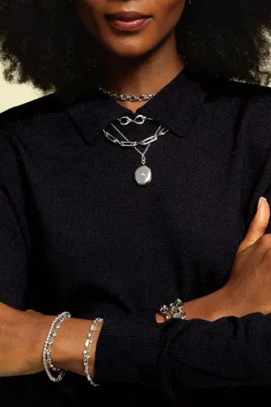 MONICA RICH KOSANN White Sapphire Infinity Locket Necklace | Thumbnail 2 MONICA RICH KOSANN White Sapphire Infinity Locket Necklace | Thumbnail 2