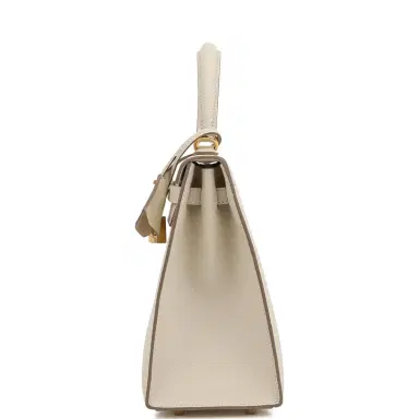 HERMÈS Hermes Kelly Sellier 25 Craie Epsom Gold Hardware | Thumbnail 4 HERMÈS Hermes Kelly Sellier 25 Craie Epsom Gold Hardware | Thumbnail 4