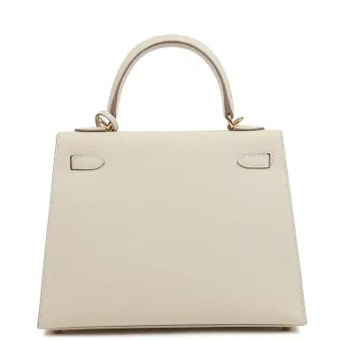 HERMÈS Hermes Kelly Sellier 25 Craie Epsom Gold Hardware | Thumbnail 5 HERMÈS Hermes Kelly Sellier 25 Craie Epsom Gold Hardware | Thumbnail 5