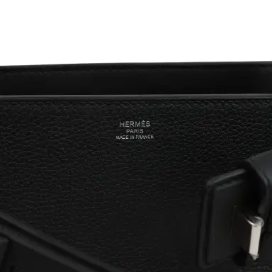 HERMÈS Hermes Medor Bag Black Togo and Swift Palladium Hardware | Thumbnail 8 HERMÈS Hermes Medor Bag Black Togo and Swift Palladium Hardware | Thumbnail 8