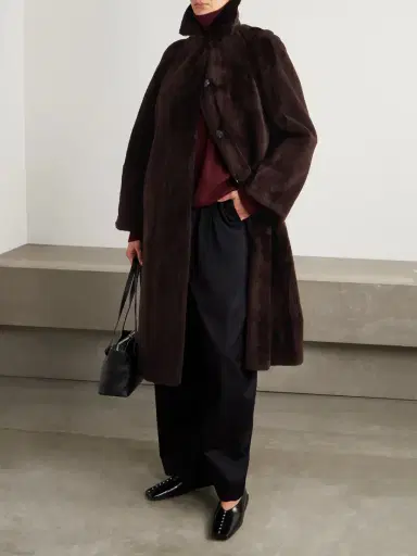 Yves Salomon Shearling Coat | Thumbnail 2 Yves Salomon Shearling Coat | Thumbnail 2