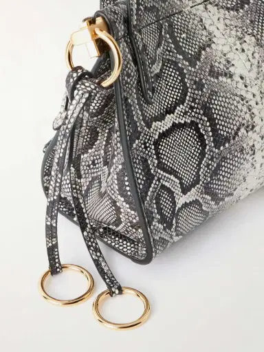 Alaïa Le Click E/w Medium Snake-effect Eel Shoulder Bag | Thumbnail 4 Alaïa Le Click E/w Medium Snake-effect Eel Shoulder Bag | Thumbnail 4