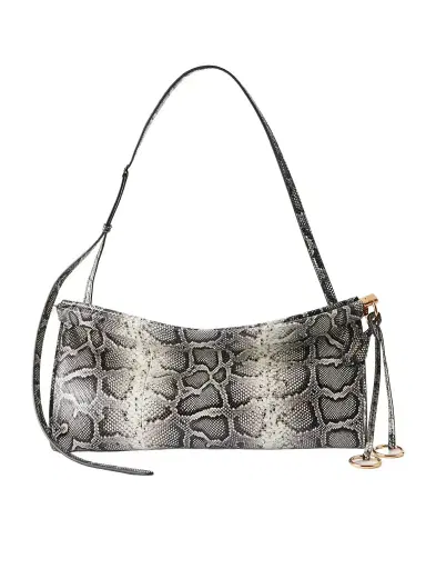 Alaïa Le Click E/w Medium Snake-effect Eel Shoulder Bag | Thumbnail 1 Alaïa Le Click E/w Medium Snake-effect Eel Shoulder Bag | Thumbnail 1