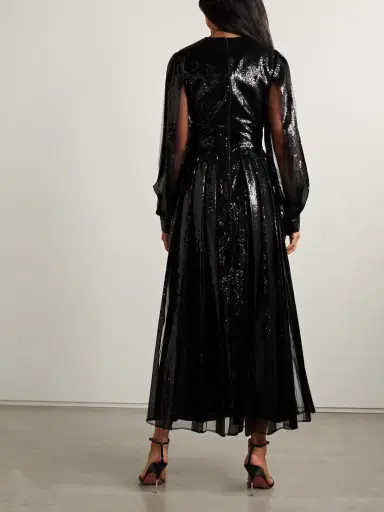 Elie Saab Sequined Tulle Midi Dress | Thumbnail 3 Elie Saab Sequined Tulle Midi Dress | Thumbnail 3
