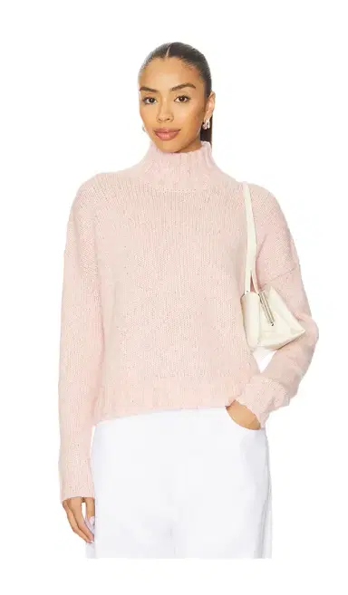 Autumn Cashmere Boxy Chunky Mock Sweater | Thumbnail 1 Autumn Cashmere Boxy Chunky Mock Sweater | Thumbnail 1