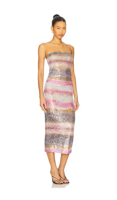 Le Superbe Shibori Stripe Tube Dress | Thumbnail 2 Le Superbe Shibori Stripe Tube Dress | Thumbnail 2