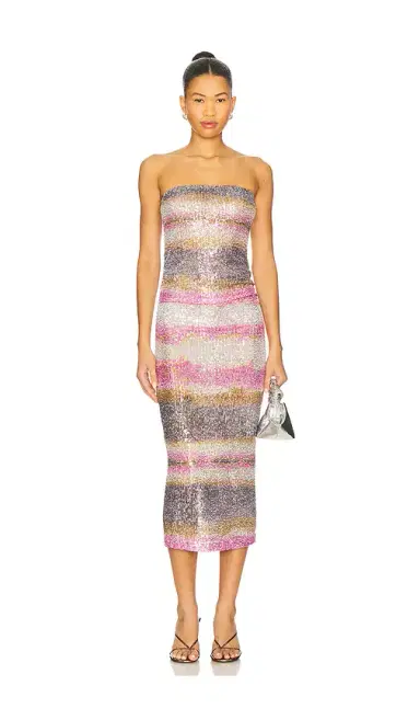 Le Superbe Shibori Stripe Tube Dress | Thumbnail 1 Le Superbe Shibori Stripe Tube Dress | Thumbnail 1