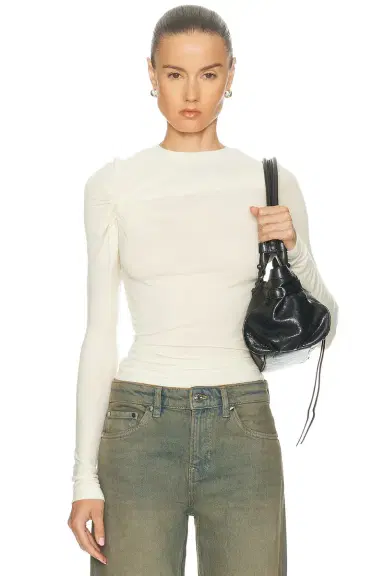 AGOLDE Lissa Log Sleeve Tee | Thumbnail 3 AGOLDE Lissa Log Sleeve Tee | Thumbnail 3