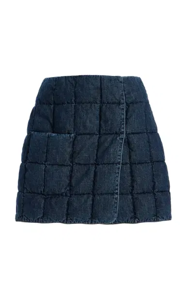 IENKI IENKI Plahta Quilted Down Denim Mini Skirt | Thumbnail 7 IENKI IENKI Plahta Quilted Down Denim Mini Skirt | Thumbnail 7
