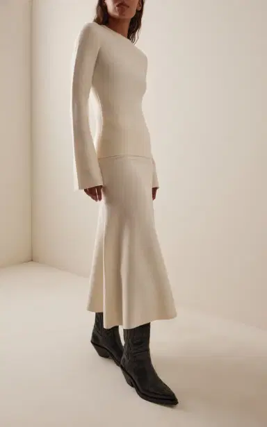 Gabriela Hearst Freddie Wool-Cashmere Midi Skirt | Thumbnail 2 Gabriela Hearst Freddie Wool-Cashmere Midi Skirt | Thumbnail 2