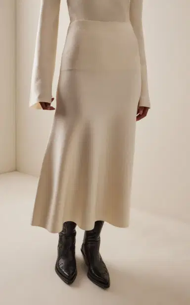 Gabriela Hearst Freddie Wool-Cashmere Midi Skirt | Thumbnail 3 Gabriela Hearst Freddie Wool-Cashmere Midi Skirt | Thumbnail 3
