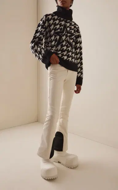 Perfect Moment Chunky Houndstooth Wool Sweater | Thumbnail 2 Perfect Moment Chunky Houndstooth Wool Sweater | Thumbnail 2