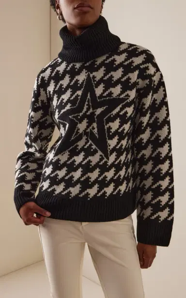 Perfect Moment Chunky Houndstooth Wool Sweater | Thumbnail 3 Perfect Moment Chunky Houndstooth Wool Sweater | Thumbnail 3