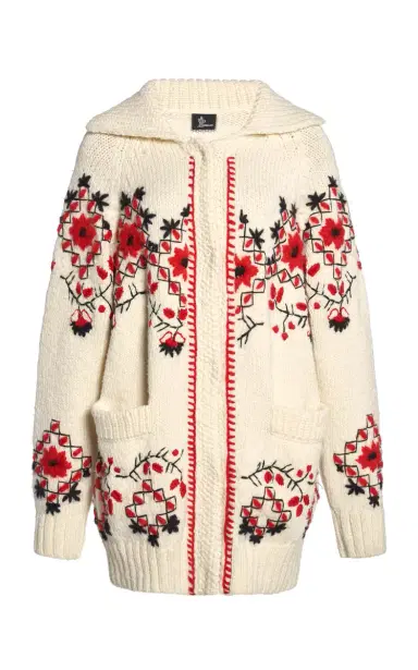 Moncler Grenoble Embroidered Nylon-Wool Cardigan | Thumbnail 1 Moncler Grenoble Embroidered Nylon-Wool Cardigan | Thumbnail 1
