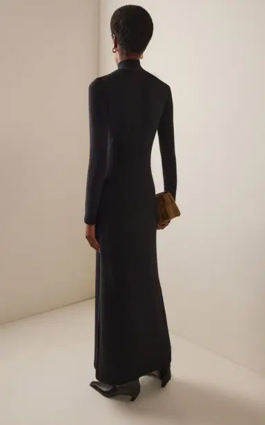 LESET Lauren Jersey Turtleneck Maxi Dress | Thumbnail 4 LESET Lauren Jersey Turtleneck Maxi Dress | Thumbnail 4