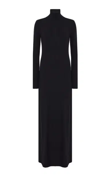 LESET Lauren Jersey Turtleneck Maxi Dress | Thumbnail 1 LESET Lauren Jersey Turtleneck Maxi Dress | Thumbnail 1
