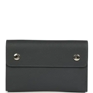 HERMÈS Hermes Hermesnap Wallet Ardoise Epsom Palladium Hardware | Thumbnail 1 HERMÈS Hermes Hermesnap Wallet Ardoise Epsom Palladium Hardware | Thumbnail 1